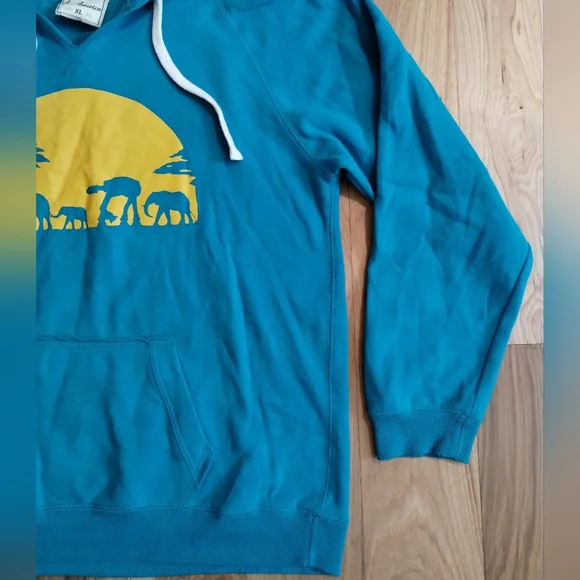 Star Wars Imperial Walker with elephants graphic hooded sweater size XL - Picture 3 of 9